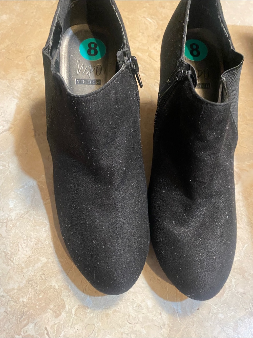 Impo Black Suede Ankle Booties